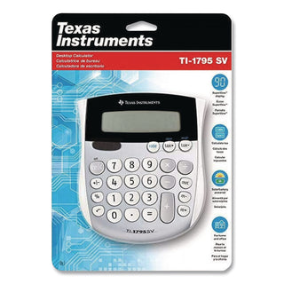 TI-1795SV Minidesk Calculator, 8-Digit LCD