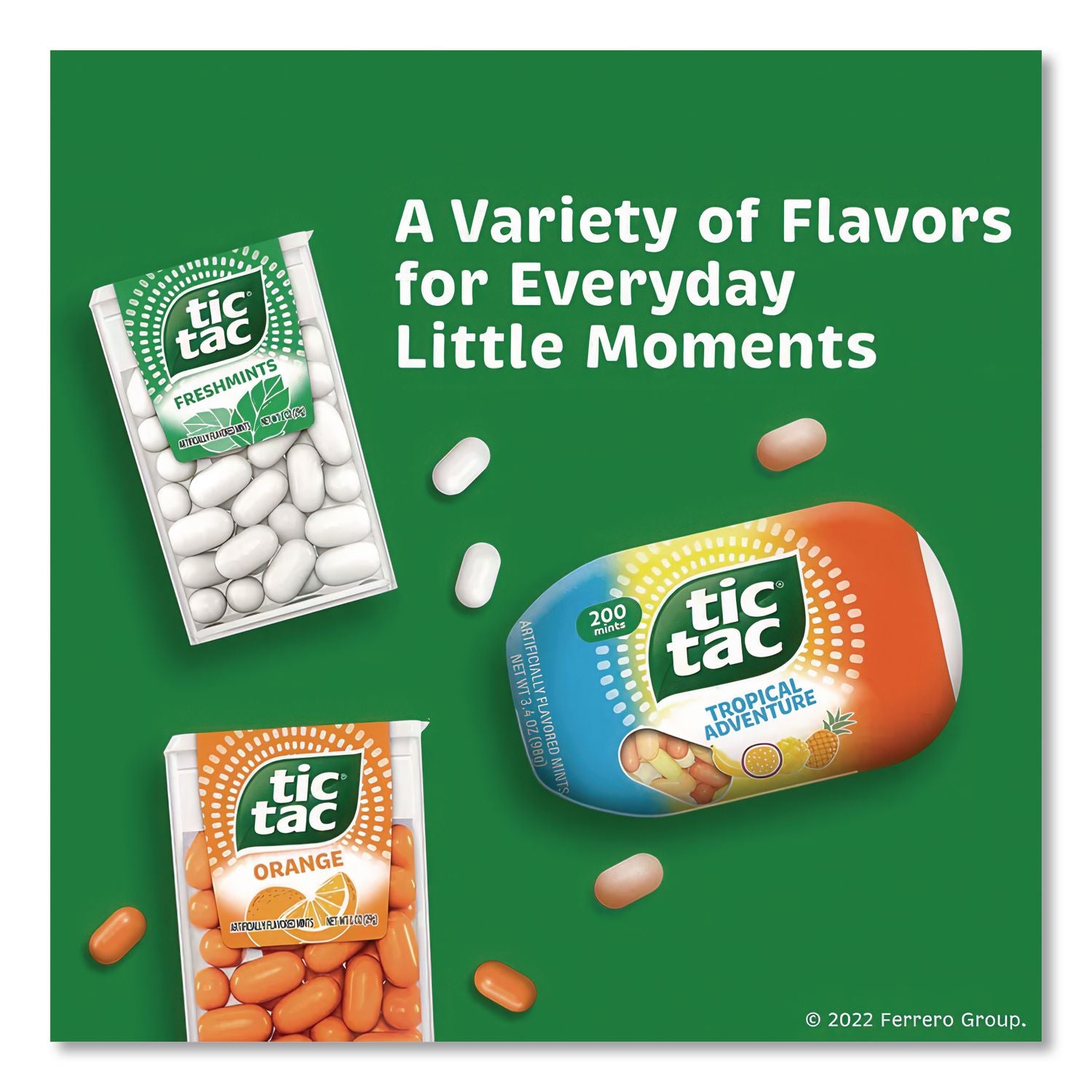 Breath Mints, Freshmint, 1 oz Bottle, 12 Bottles/Box