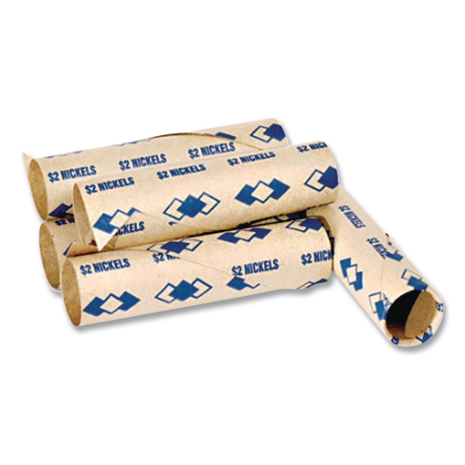 Tubular Coin Wrappers, Nickels, $2, Pop-Open Wrappers, 1000/Pack