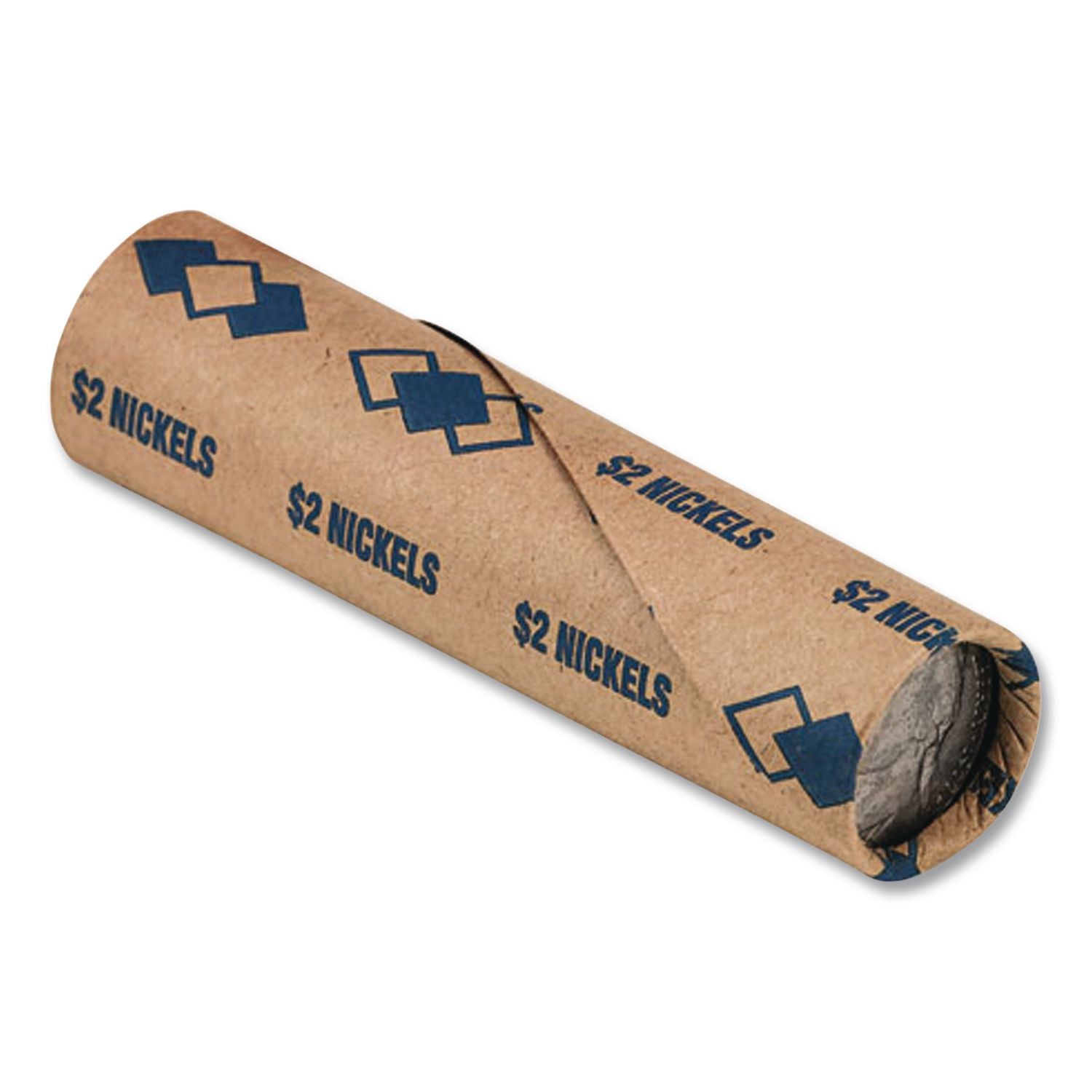 Tubular Coin Wrappers, Nickels, $2, Pop-Open Wrappers, 1000/Pack