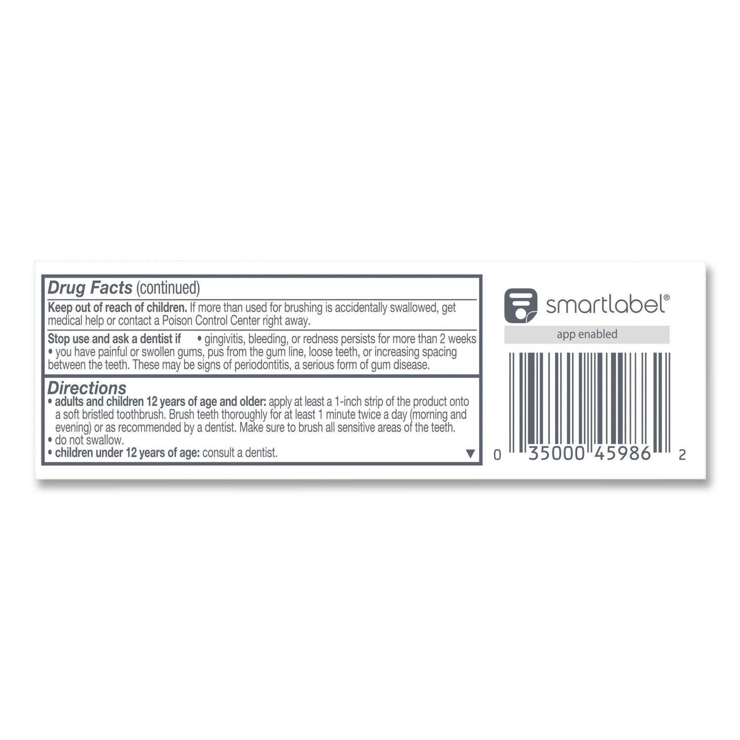 Total Toothpaste, Coolmint, 0.88 oz, 24/Carton