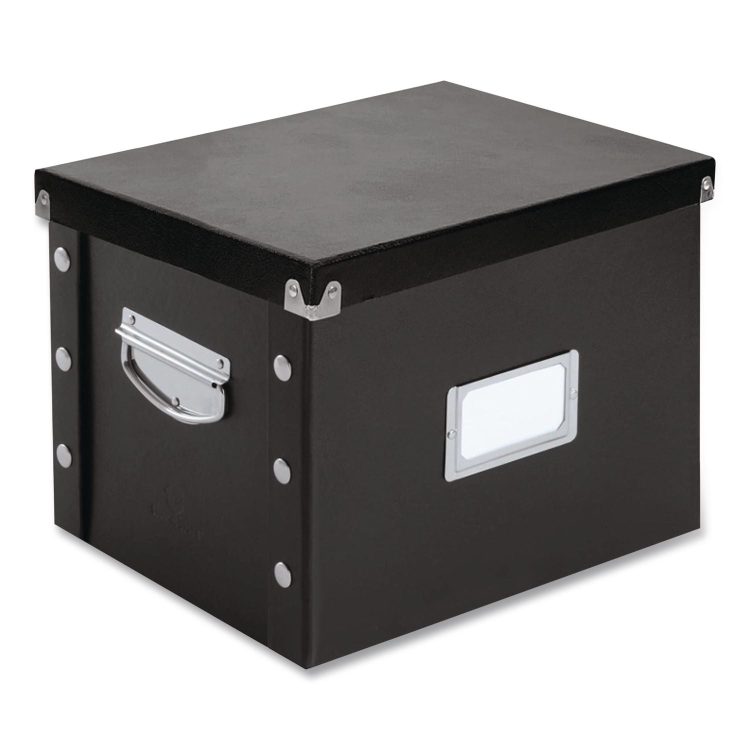 File Box, Letter Files, 11.75" x 9.75" x 9.5", Black