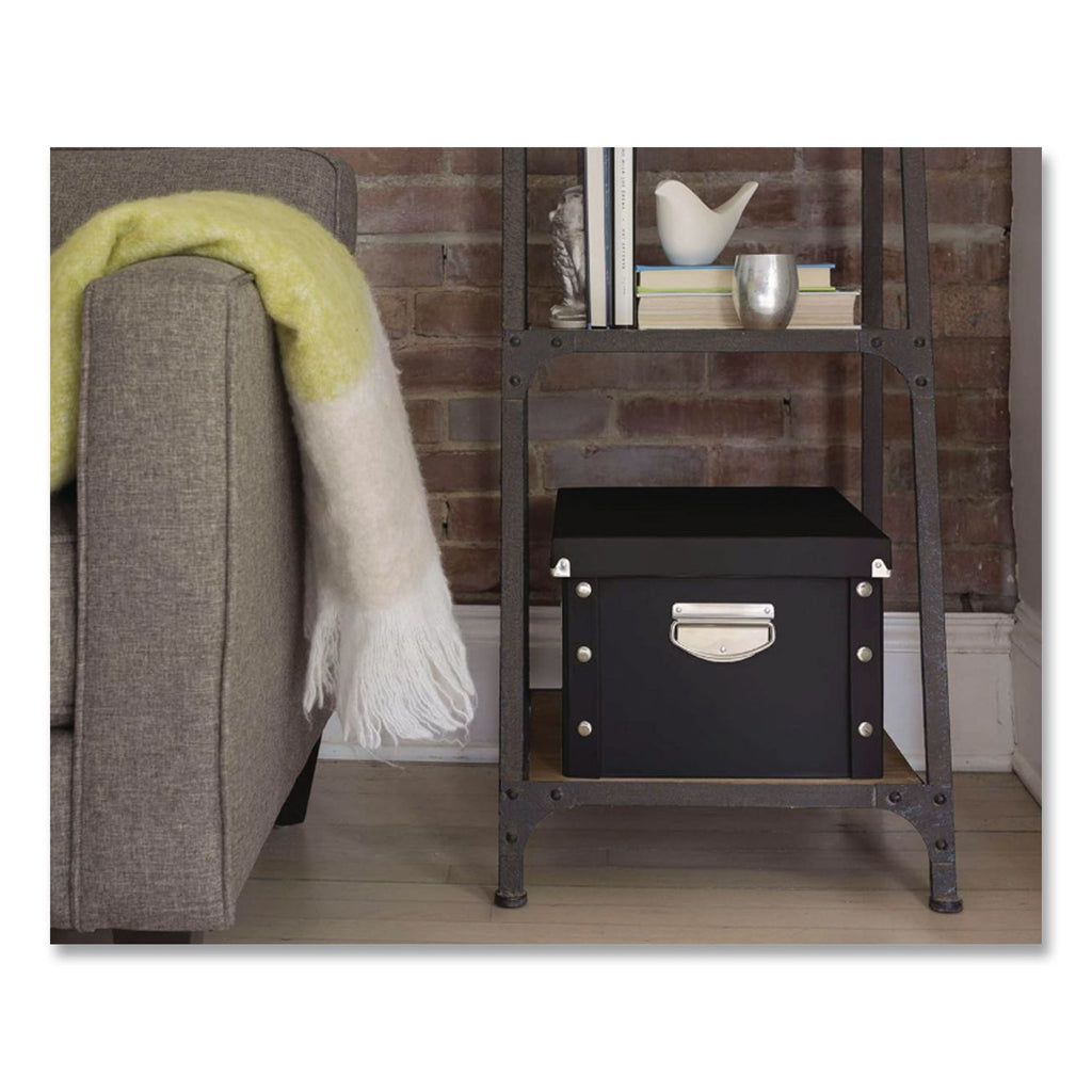 File Box, Letter Files, 11.75" x 9.75" x 9.5", Black