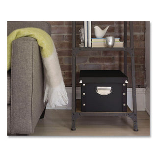File Box, Letter Files, 11.75" x 9.75" x 9.5", Black