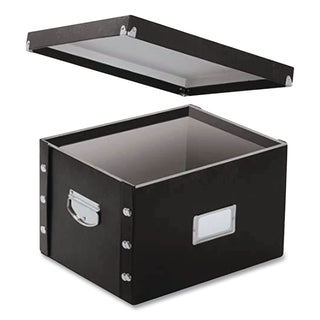 File Box, Letter/Legal Files, 16.25" x 9.75" x 13.25", Black