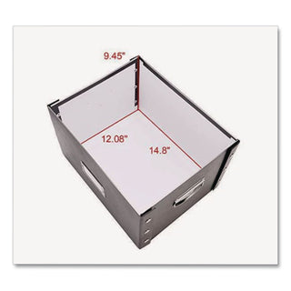 File Box, Letter/Legal Files, 16.25" x 9.75" x 13.25", Black