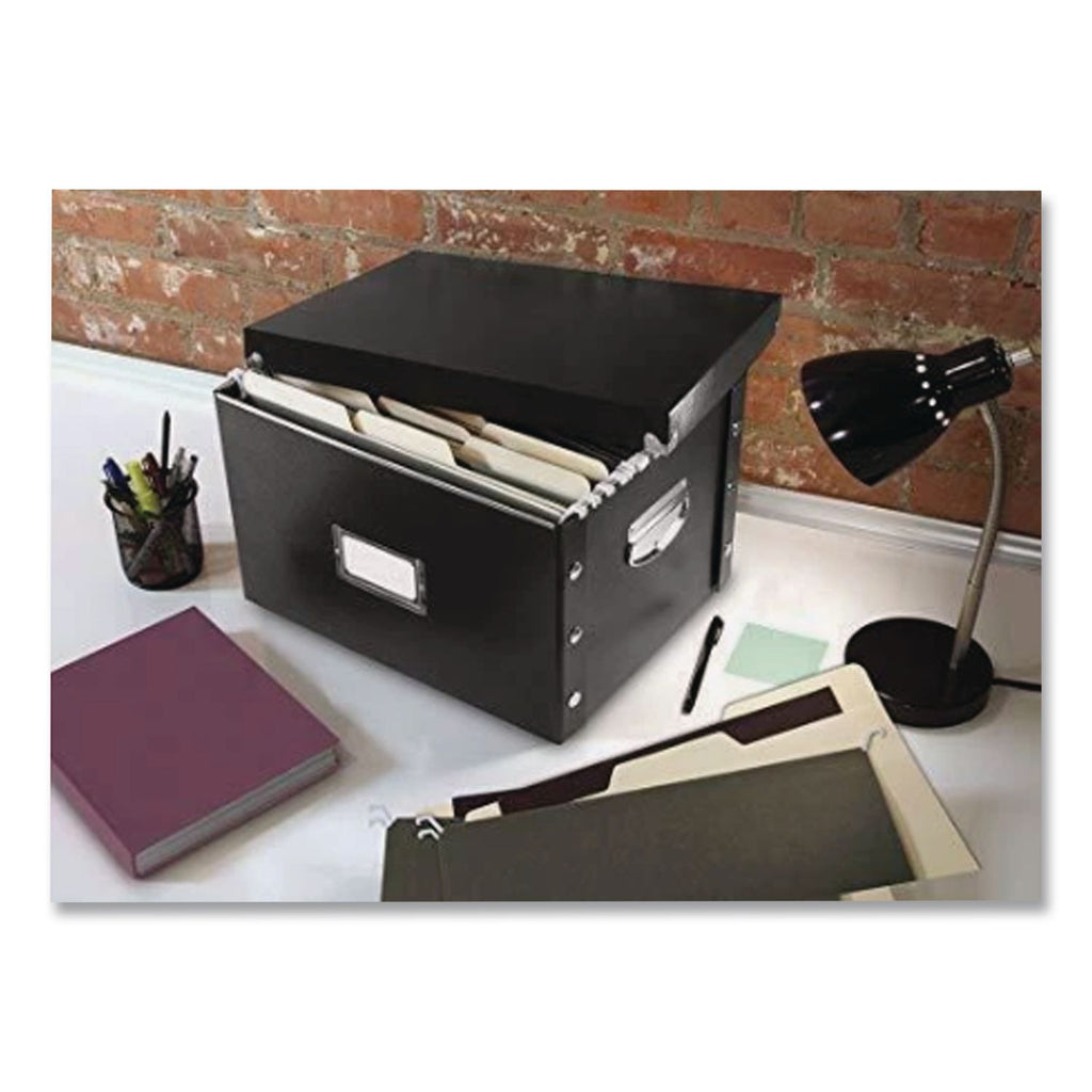 File Box, Letter/Legal Files, 16.25" x 9.75" x 13.25", Black