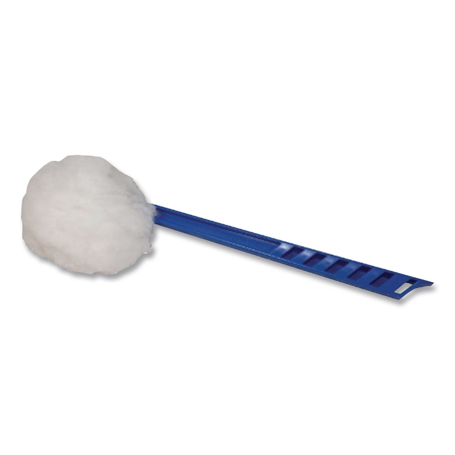 Impact Deluxe Toilet Bowl Mop - 5.75" Head - 12" Polypropylene Handle - Acid Resistant, Lightweight, Fatigue-free - 100 / Carton - Blue, White