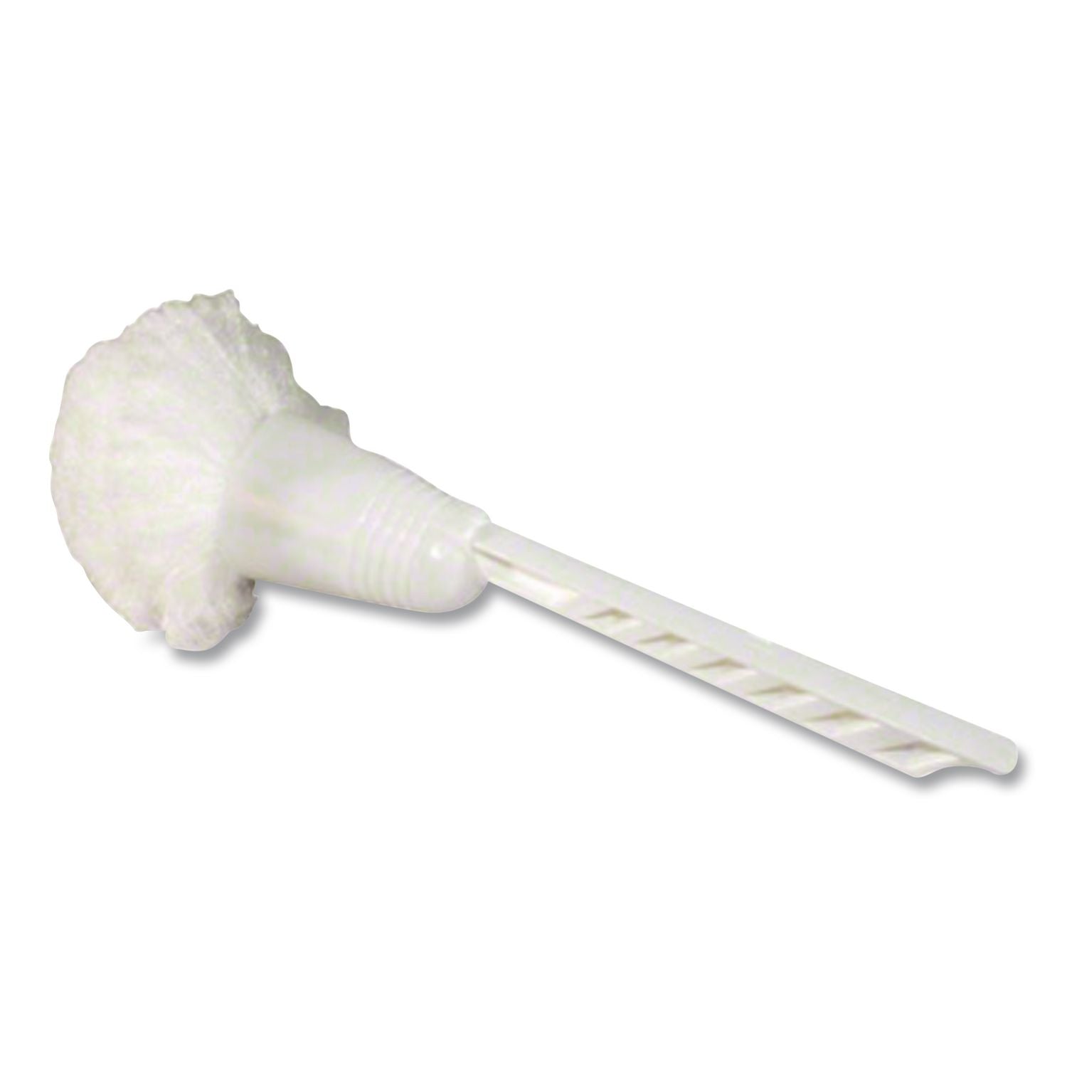 Cone Toilet Bowl Mop,13" Handle, 5.5" Mop Head, White