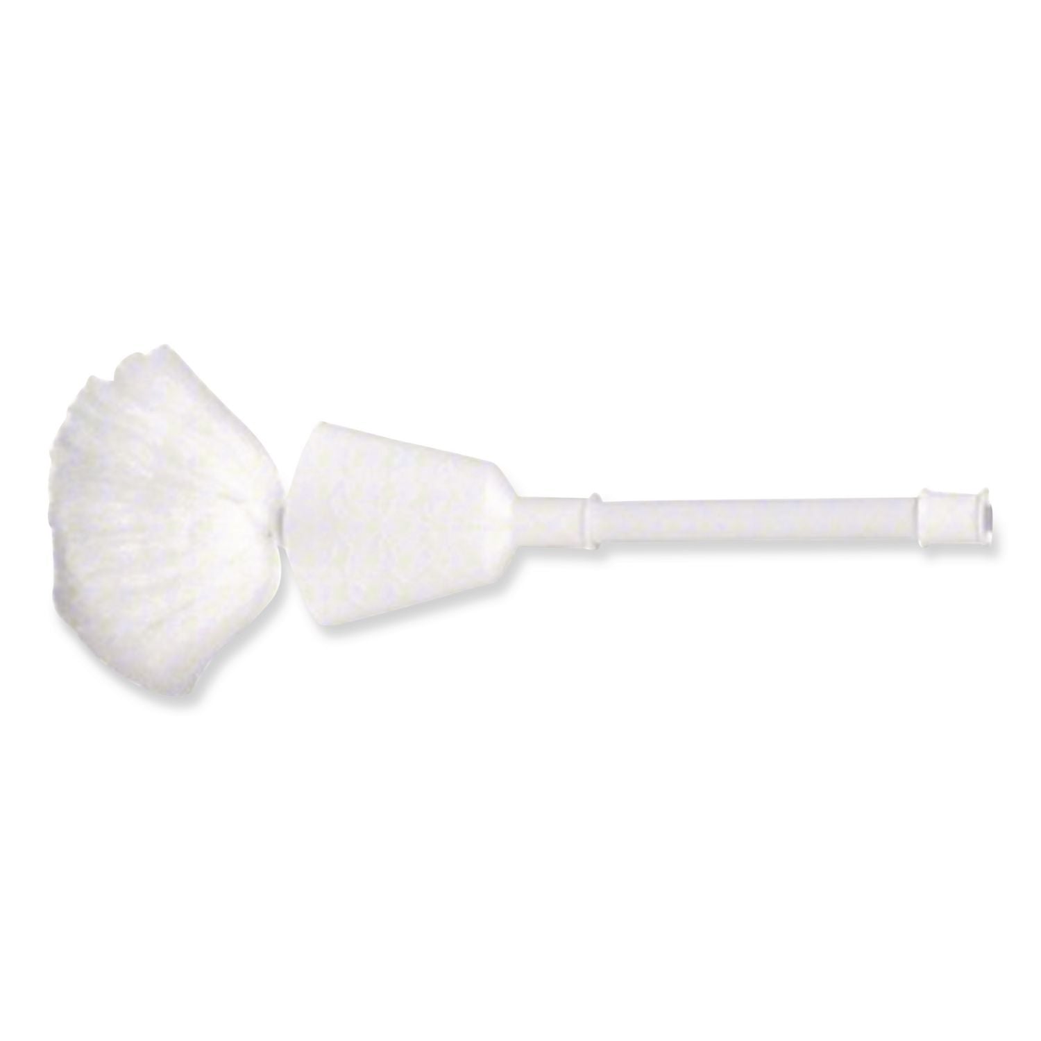 Cone Toilet Bowl Mop,13" Handle, 5.5" Mop Head, White
