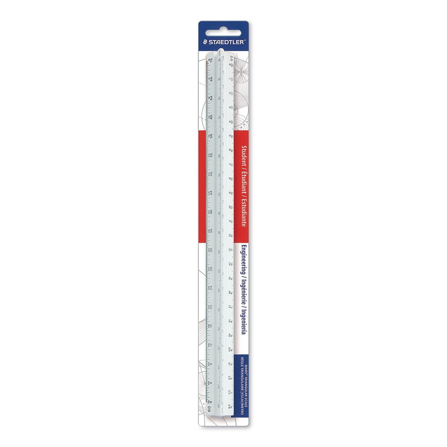 Staedtler Engineering Triangular Scale, Sold as 1 Each