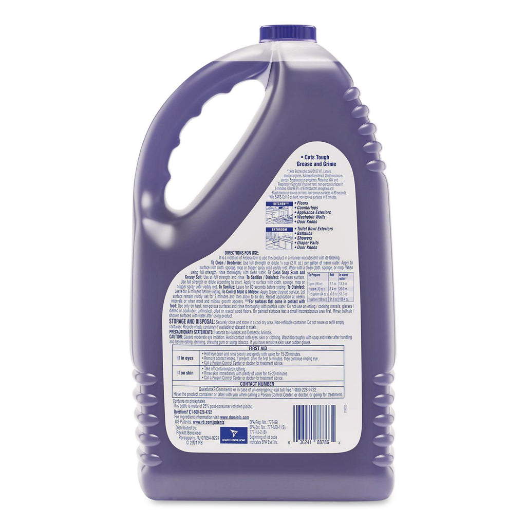 Clean and Fresh Multi-Surface Cleaner, Lavender and Orchid Essence, 144 oz Bottle, 4/Carton