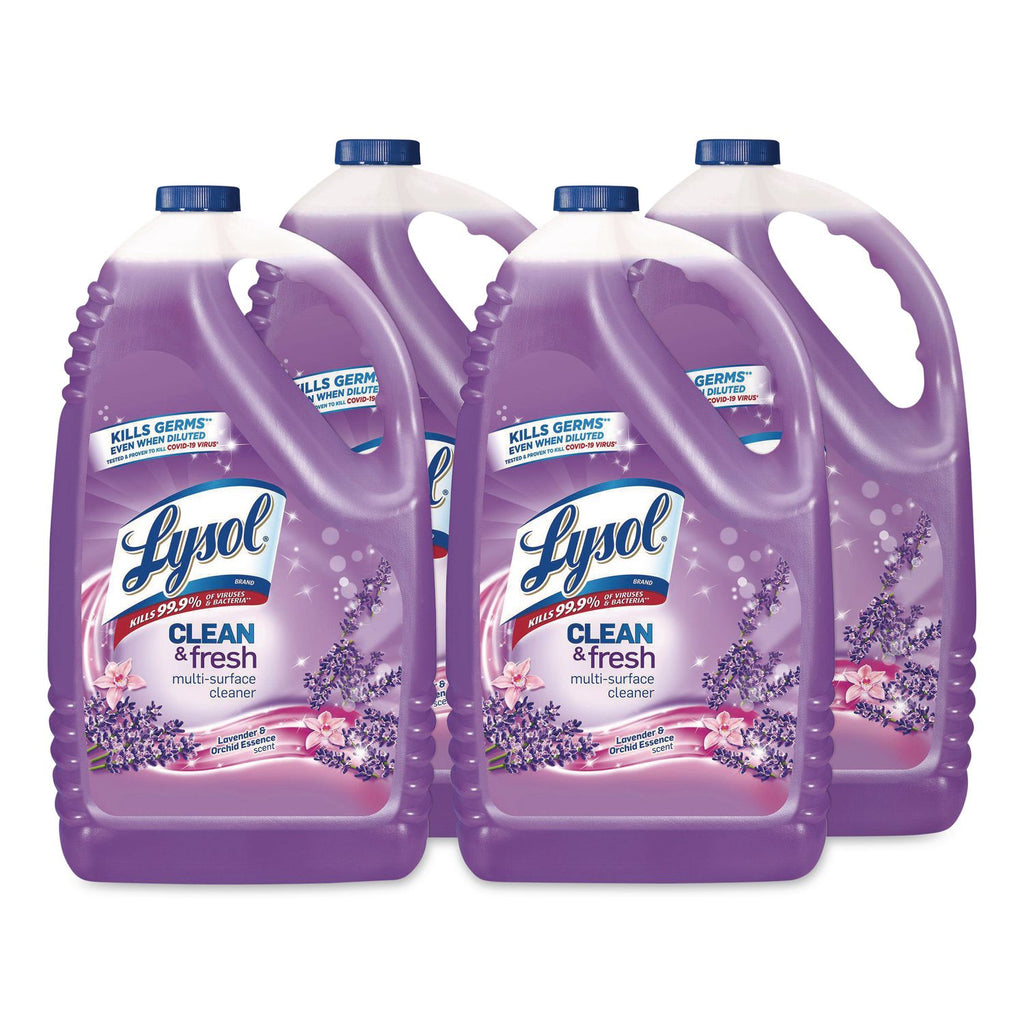 Clean and Fresh Multi-Surface Cleaner, Lavender and Orchid Essence, 144 oz Bottle, 4/Carton