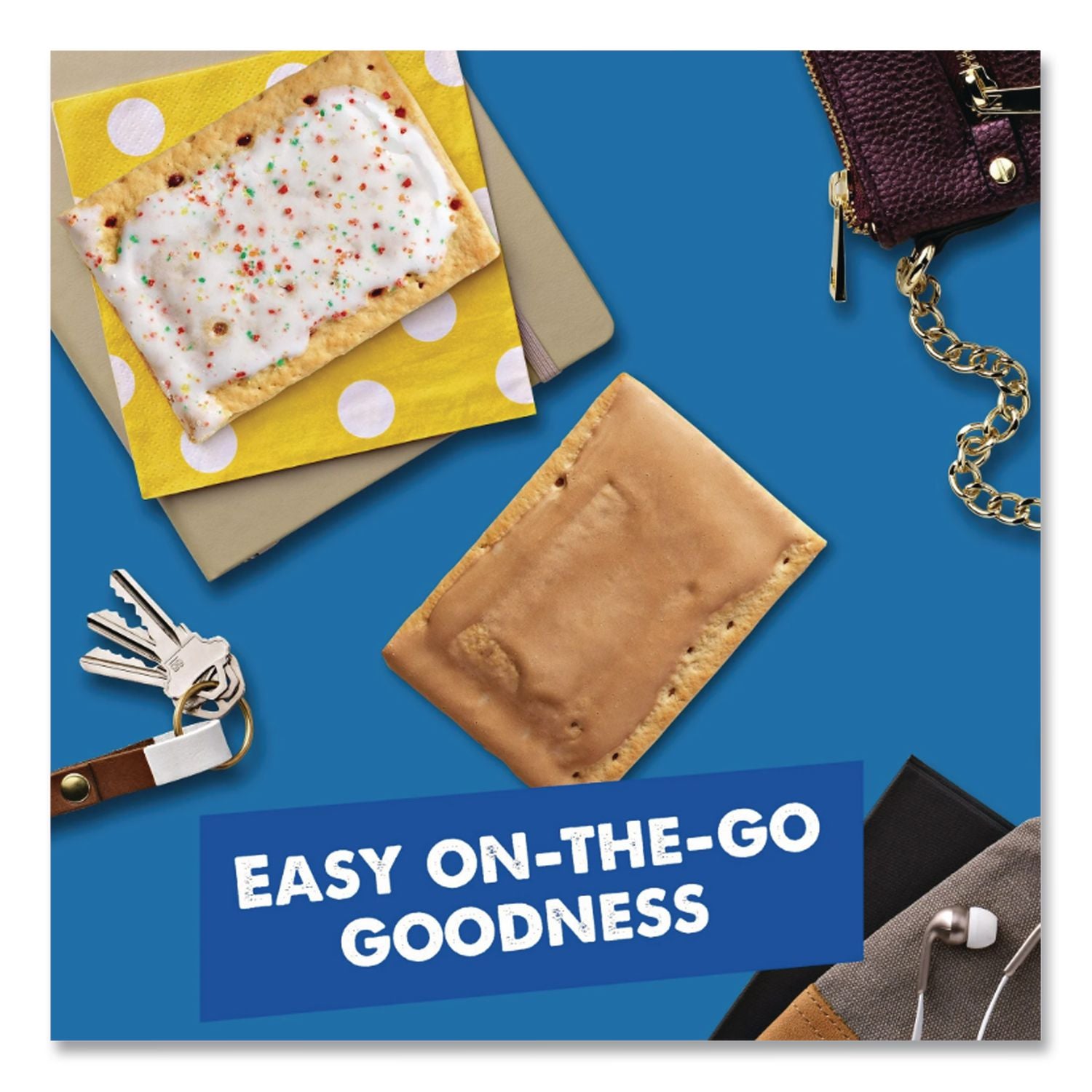 Pop Tarts, Brown Sugar Cinnamon/Strawberry, 2 Tarts/Pouch, 12 Pouches/Pack, 2 Packs/Carton, Ships in 1-3 Business Days