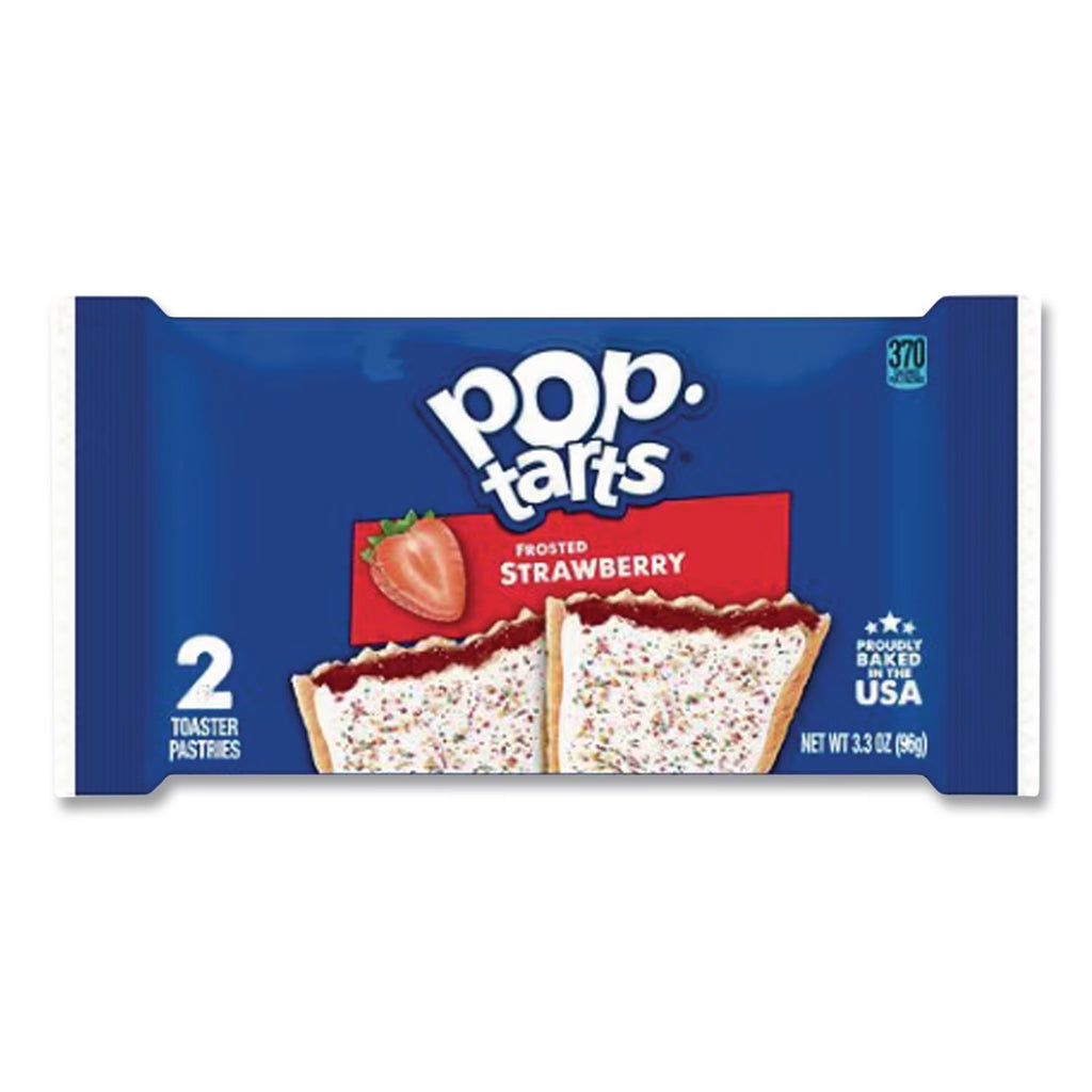 Pop Tarts, Frosted Strawberry, 3.67 oz, 2/Pack, 6 Packs/Box