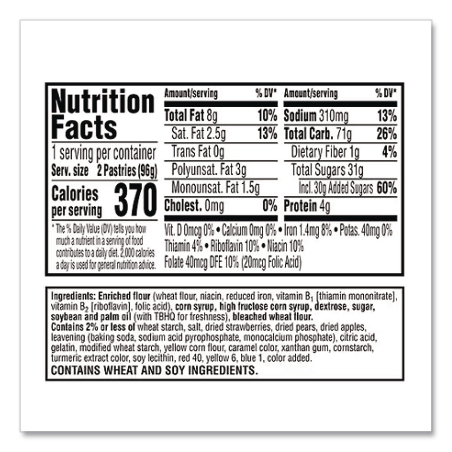 Pop Tarts, Frosted Strawberry, 3.67 oz, 2/Pack, 6 Packs/Box