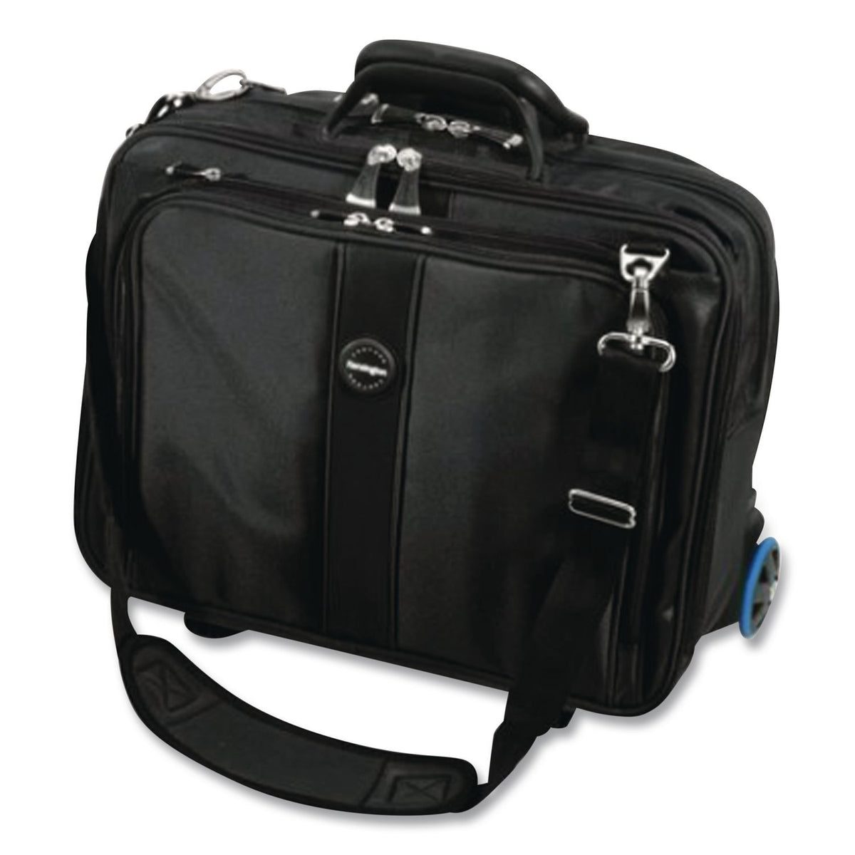 Contour Rolling Laptop Case, Fits Devices Up to 17", Ballistic Nylon, 17.5 x 9.5 x 13, Black