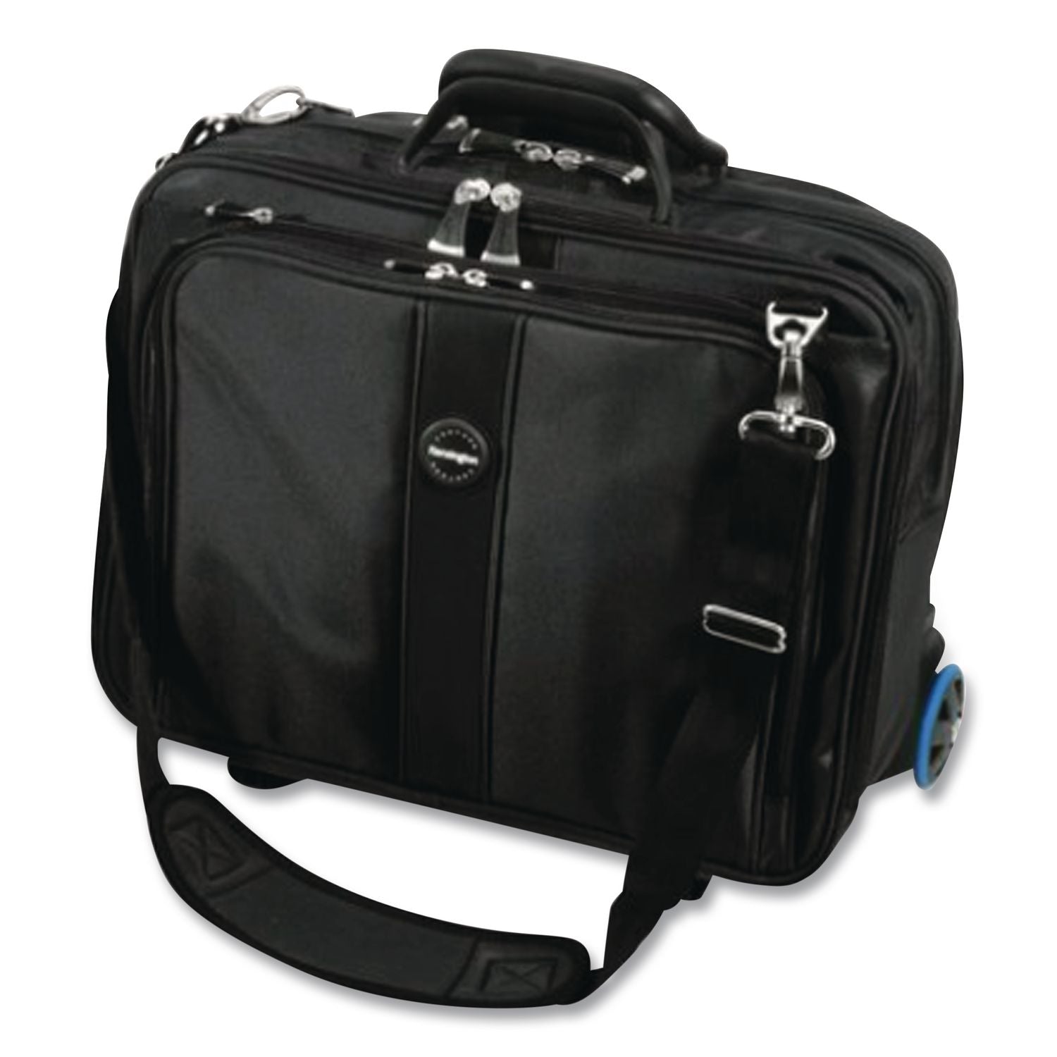 Contour Rolling Laptop Case, Fits Devices Up to 17", Ballistic Nylon, 17.5 x 9.5 x 13, Black