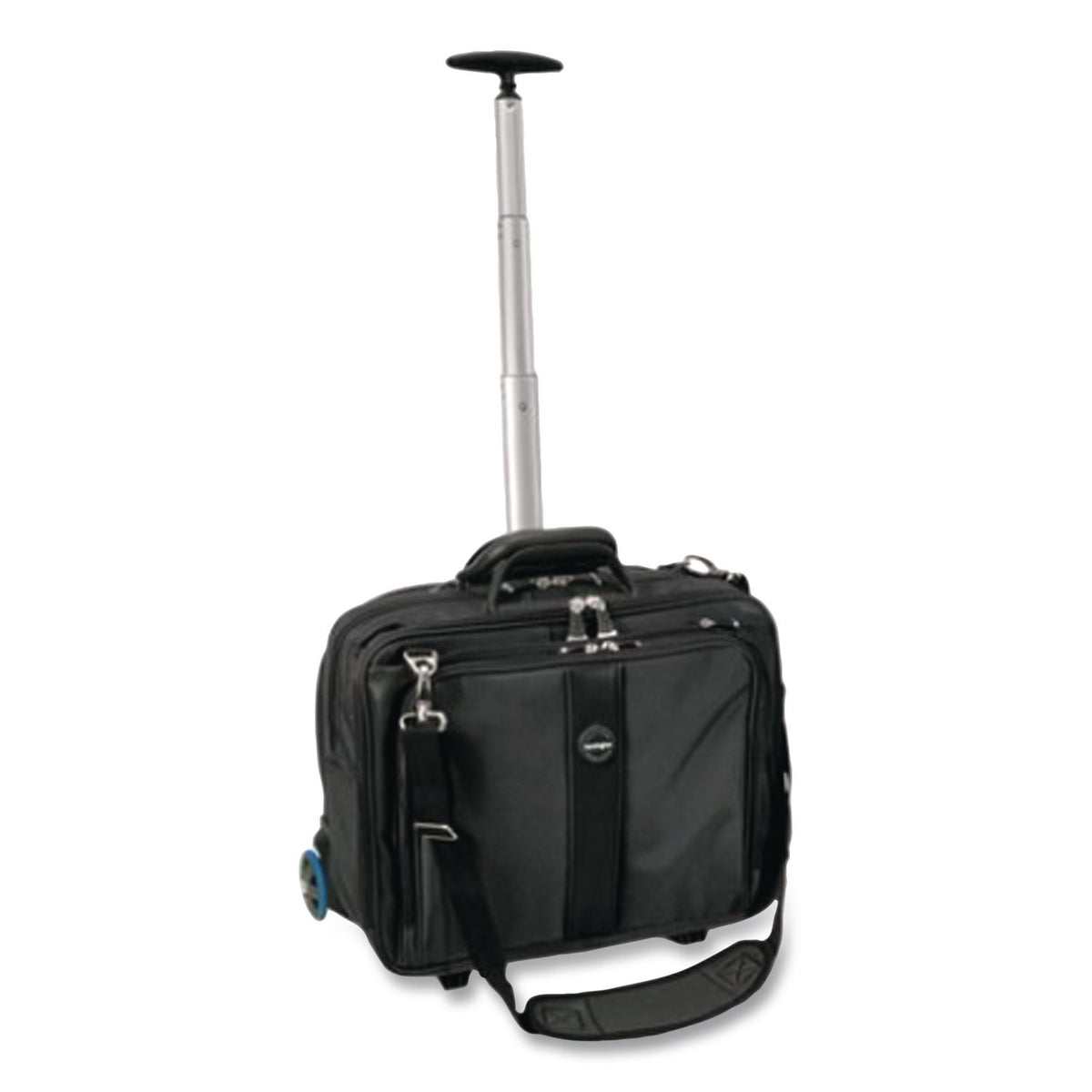 Contour Rolling Laptop Case, Fits Devices Up to 17", Ballistic Nylon, 17.5 x 9.5 x 13, Black