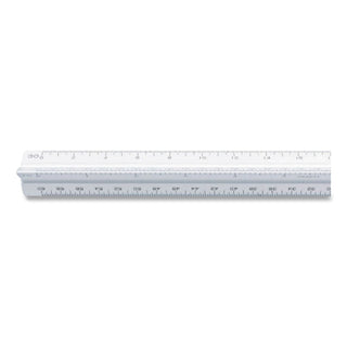Triangular Scale, Plastic, 12" Long, Architectural, White
