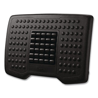 Premium Adjustable Footrest with Rollers, Plastic, 18w x 13d x 4 to 6.5h, Black