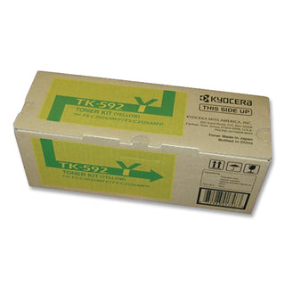 Kyocera TK-592Y Original Toner Cartridge - Laser - 5000 Pages - Yellow - 1 Each