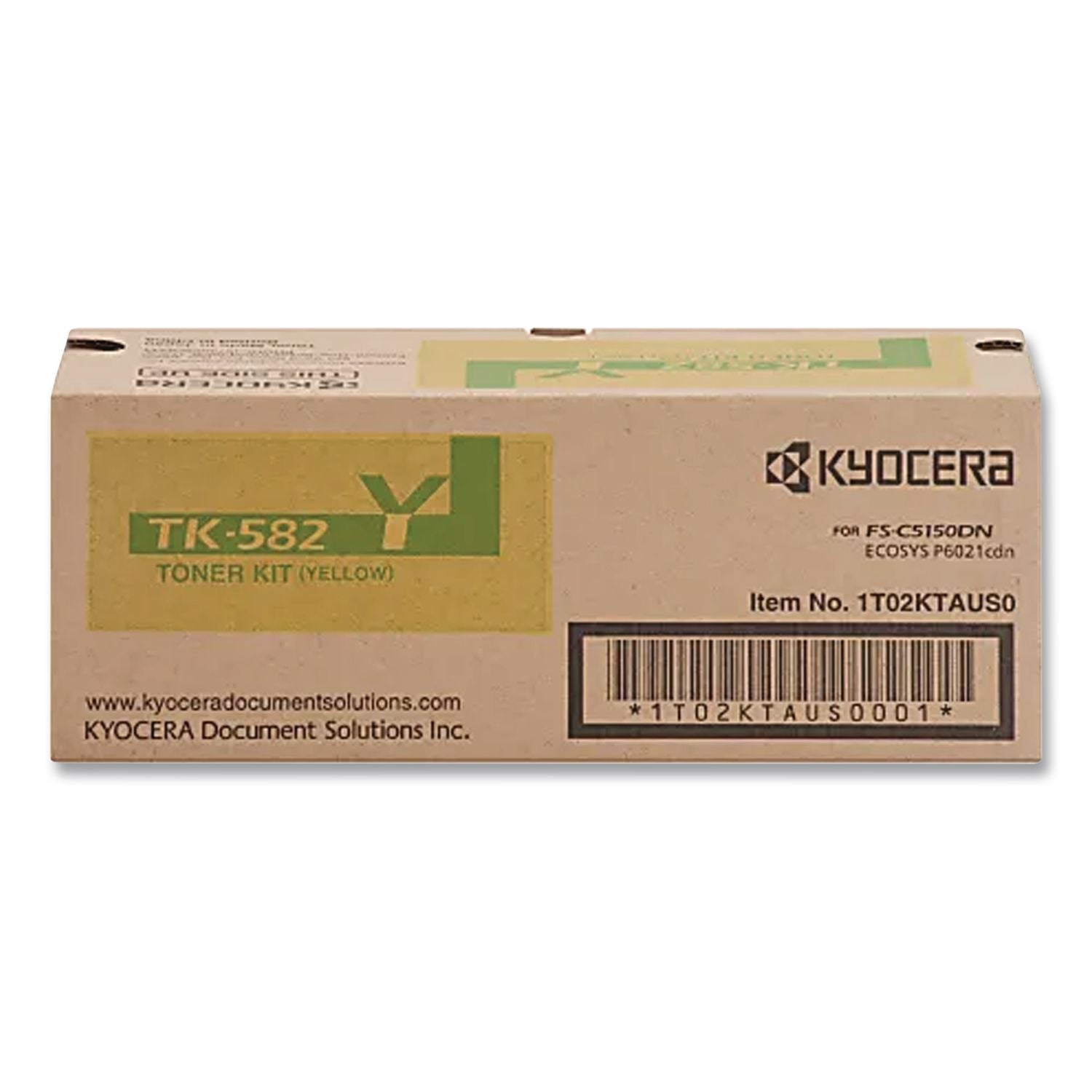 Kyocera TK-592Y Original Toner Cartridge - Laser - 5000 Pages - Yellow - 1 Each