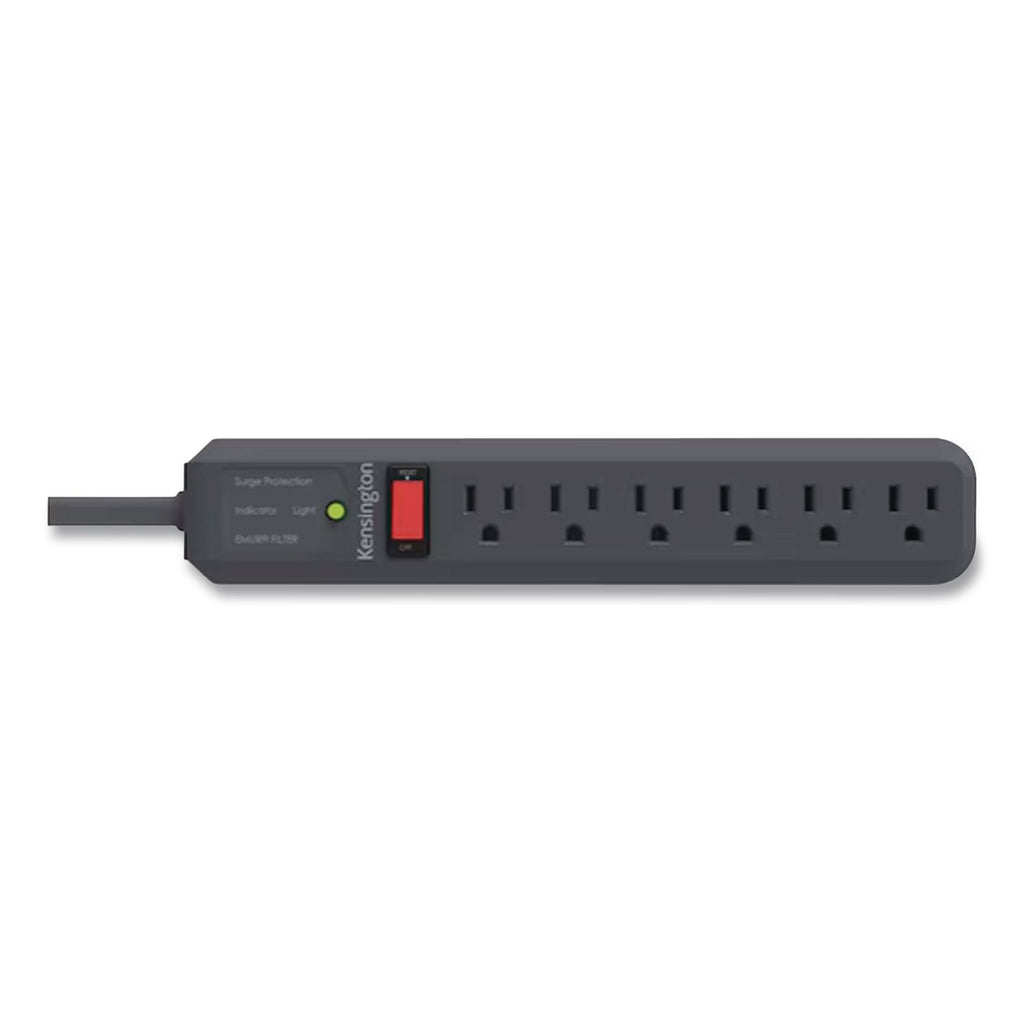 Guardian Surge Protector, 6 AC Outlets, 15 ft Cord, 540 J, Gray