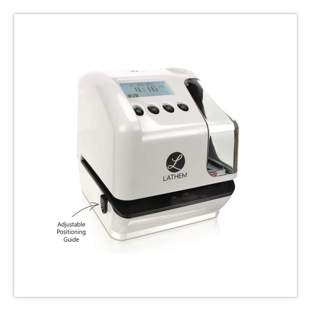 LT5000 Electronic Time and Date Stamp, Digital Display, Cool Gray