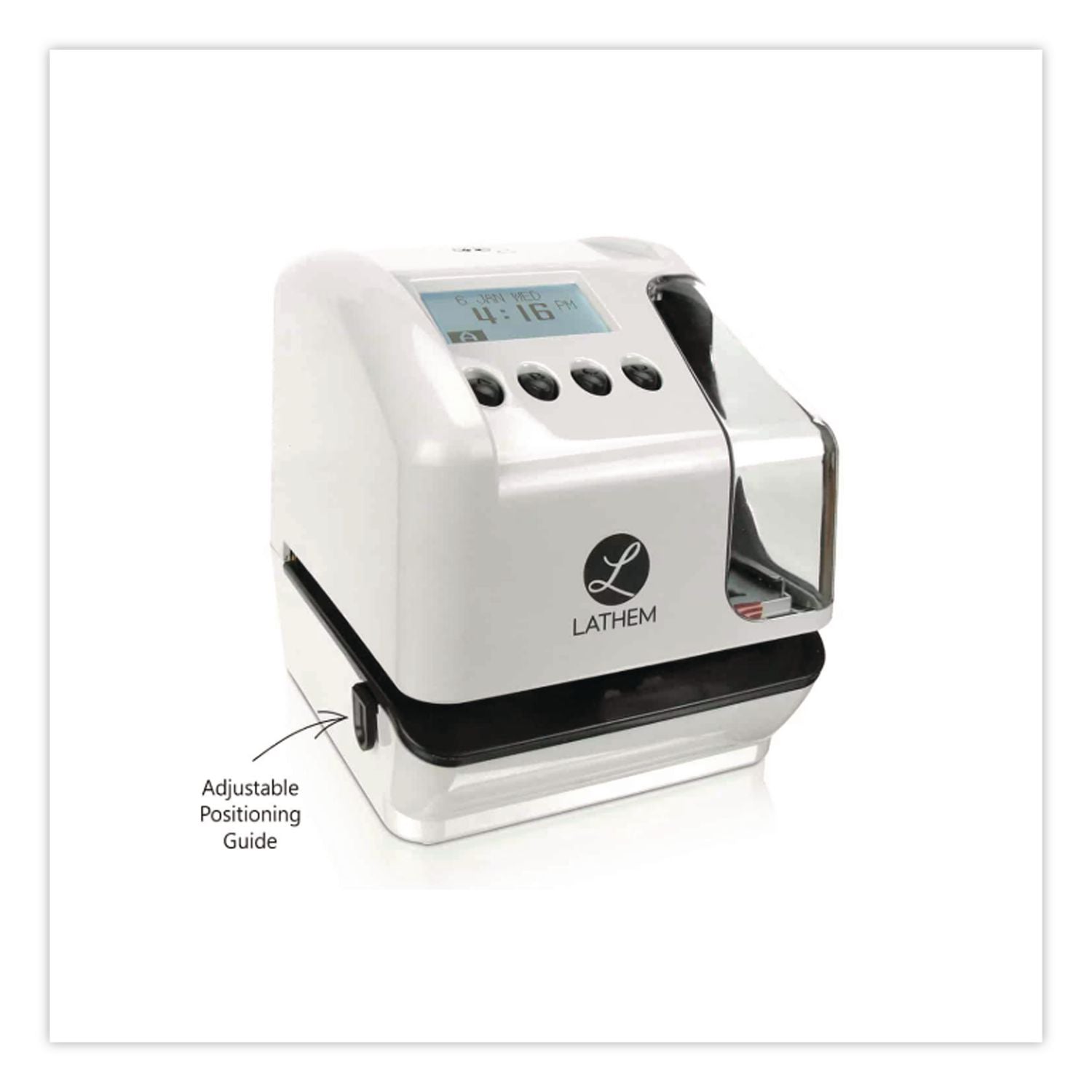 LT5000 Electronic Time and Date Stamp, Digital Display, Cool Gray