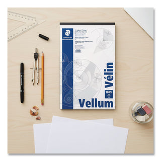 Mars Translucent Vellum Art and Drafting Paper, 16 lb Bristol Weight, 11 x 17, Translucent, 50/Pad