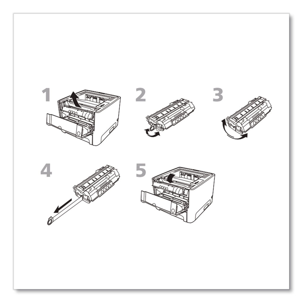 Compatible CE505A(M) (05AM) MICR Toner, 2,300 Page-Yield, Black