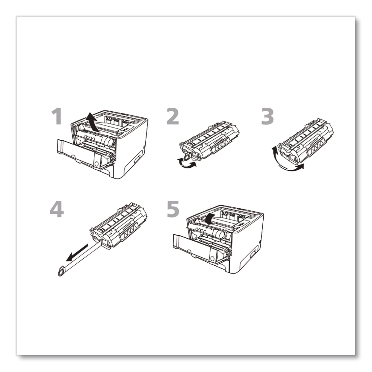Compatible CE505A(M) (05AM) MICR Toner, 2,300 Page-Yield, Black