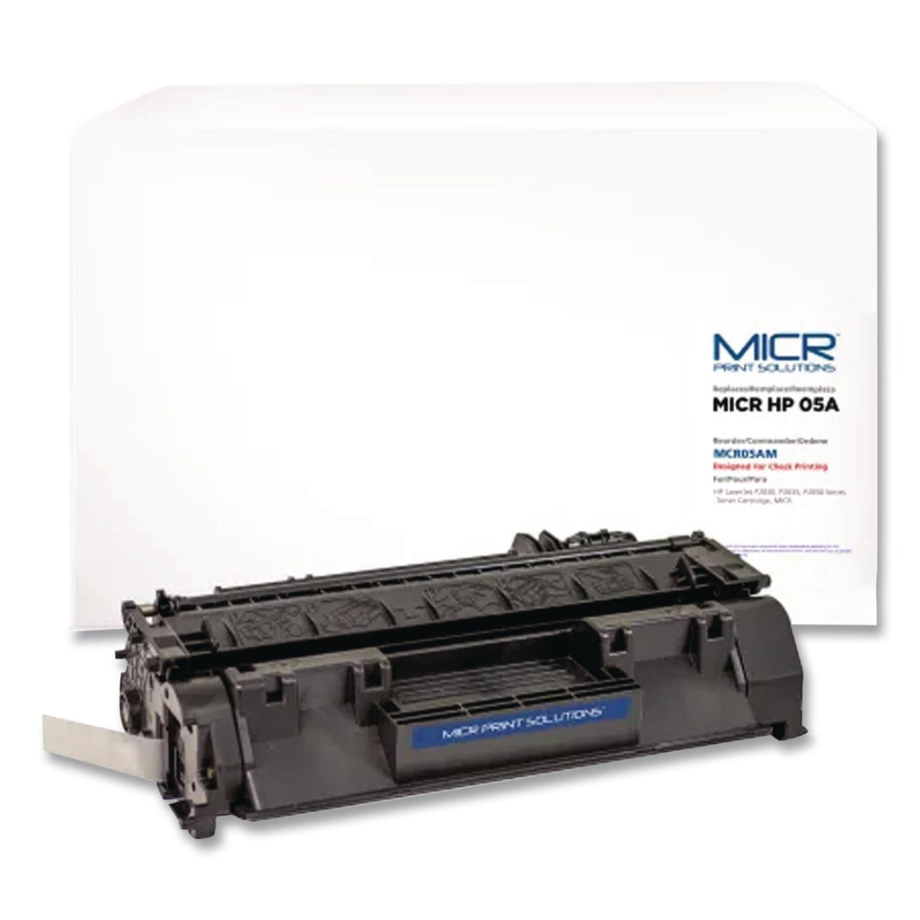 Compatible CE505A(M) (05AM) MICR Toner, 2,300 Page-Yield, Black