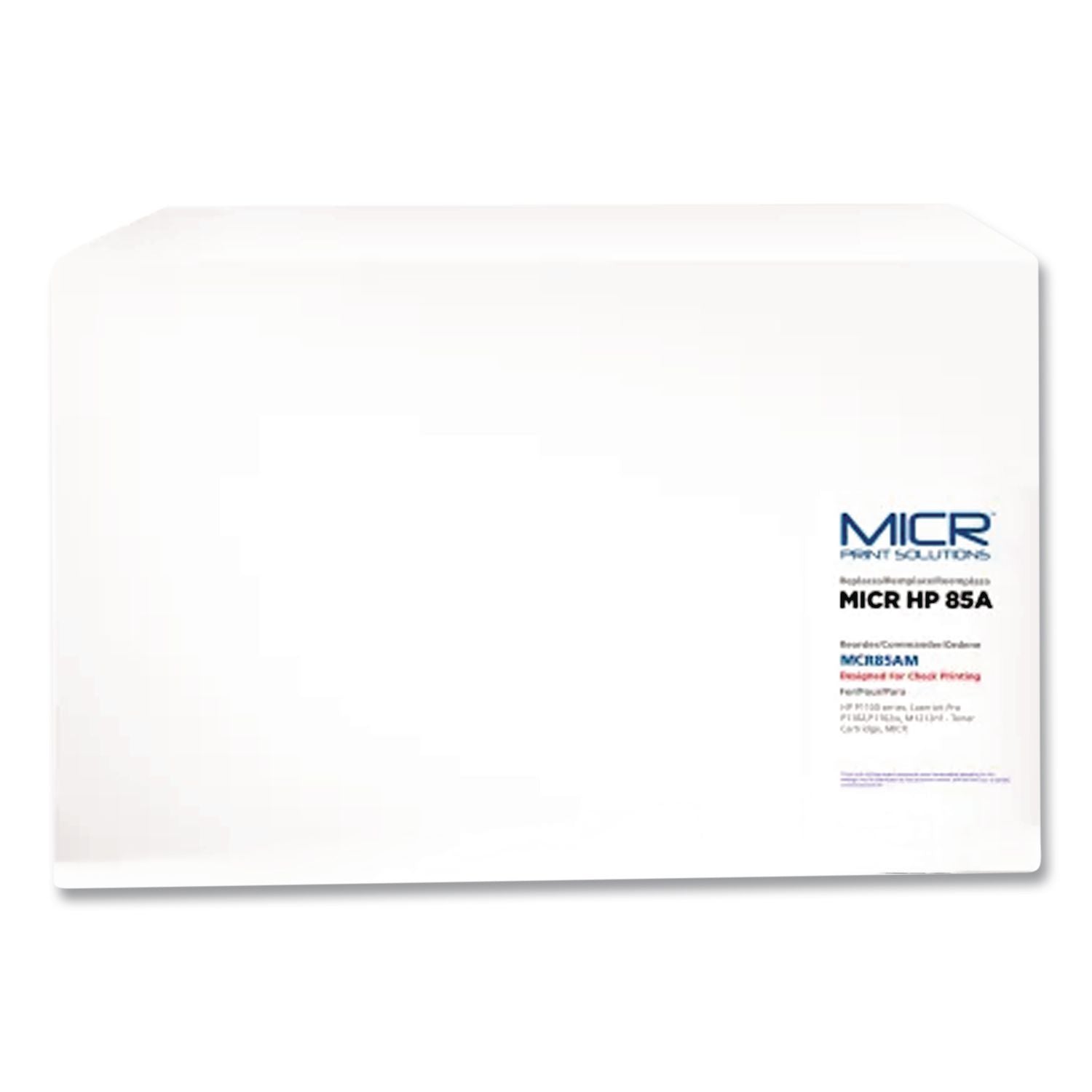 Compatible CE285A(M) (85AM) MICR Toner, 1,600 Page-Yield, Black