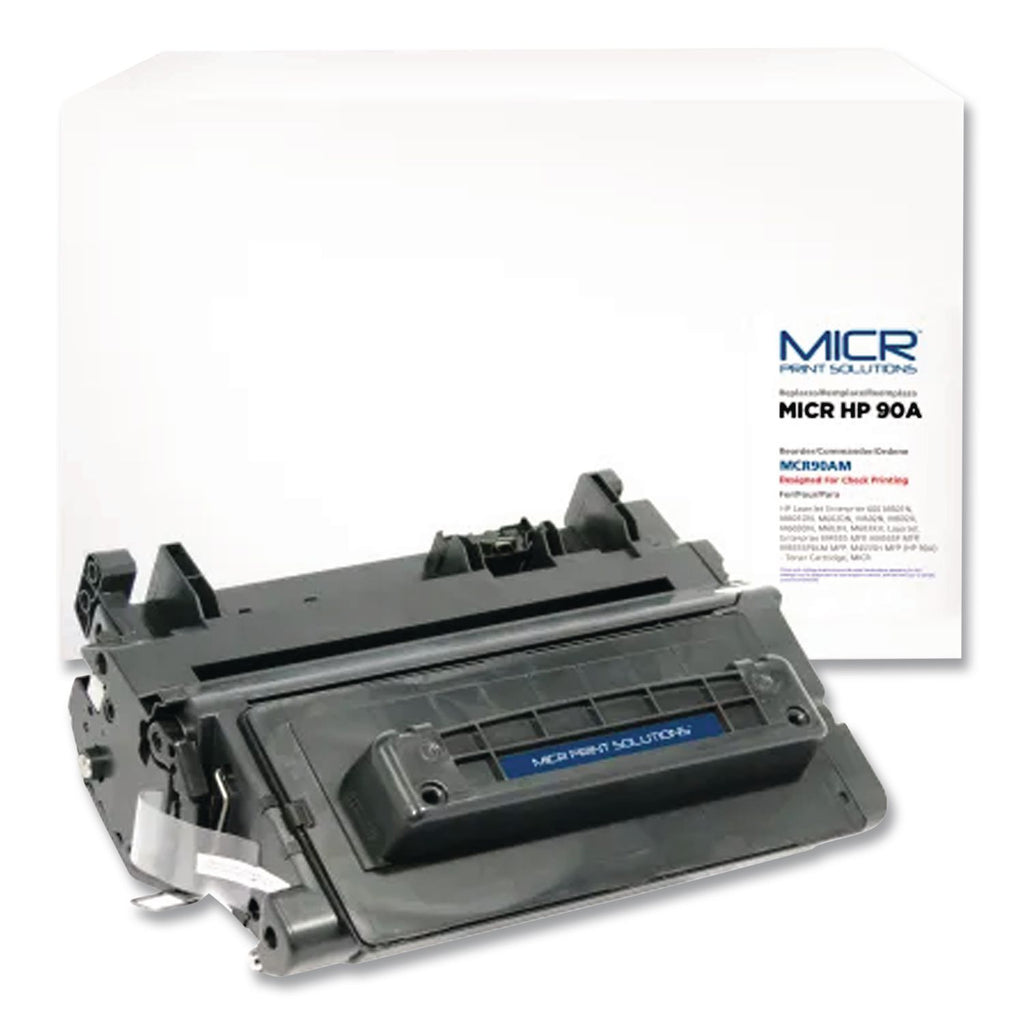 Compatible CE390A(M) (90AM) MICR Toner, 10,000 Page-Yield, Black