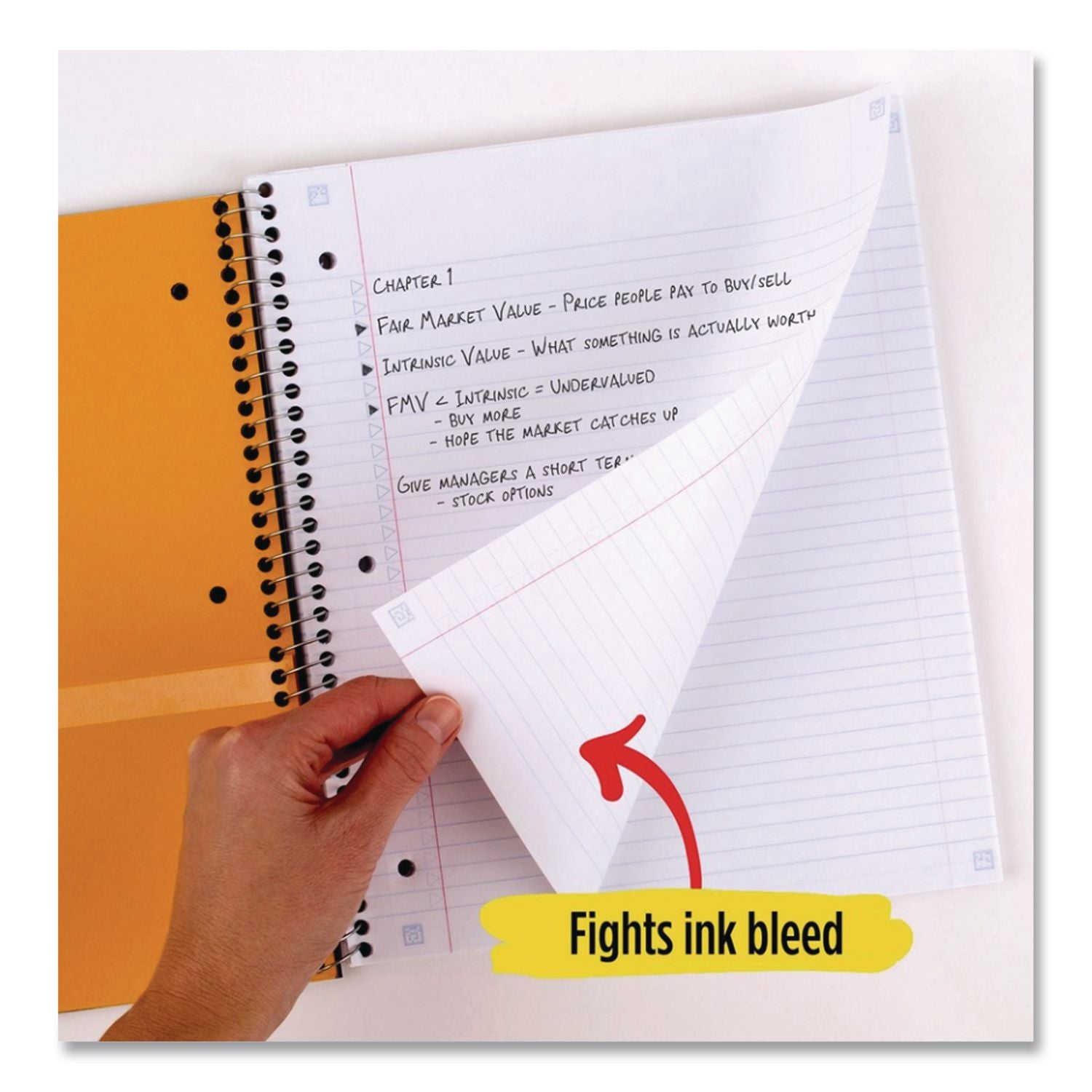 Five Star Notebook - 5 Subject(s) - 200 Sheets - Wire Bound - College Ruled - 3 Hole(s) - Letter - 8 1/2" x 11" - Black Cover - Bleed Resistant, Pocket, Perforated, Water Resistant, Spiral Lock, Acid-free, Pocket Divider - 1 Each
