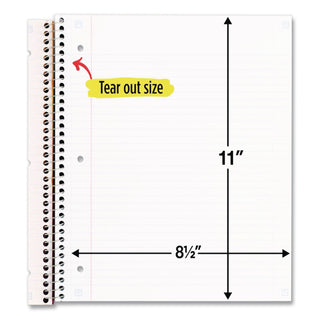 Five Star Notebook - 5 Subject(s) - 200 Sheets - Wire Bound - College Ruled - 3 Hole(s) - Letter - 8 1/2" x 11" - Black Cover - Bleed Resistant, Pocket, Perforated, Water Resistant, Spiral Lock, Acid-free, Pocket Divider - 1 Each