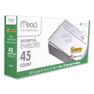 Press-it Seal-it Self-Adhesive Security Envelope, #10, Monarch Flap, Self-Adhesive Closure, 4.25 x 9.13, White, 540/Box