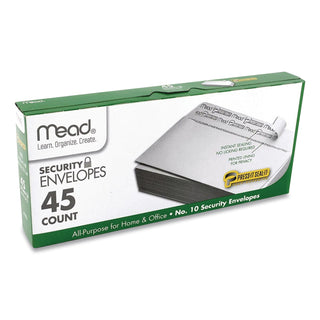 Press-it Seal-it Self-Adhesive Security Envelope, #10, Monarch Flap, Self-Adhesive Closure, 4.25 x 9.13, White, 540/Box