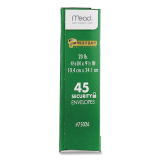 Press-it Seal-it Self-Adhesive Security Envelope, #10, Monarch Flap, Self-Adhesive Closure, 4.25 x 9.13, White, 540/Box