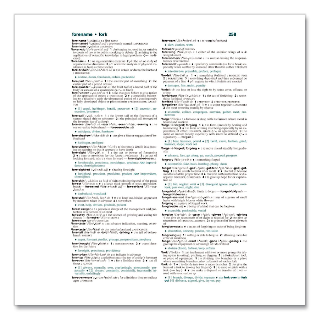 All-In-One Dictionary/Thesaurus, Hardcover, 768 Pages