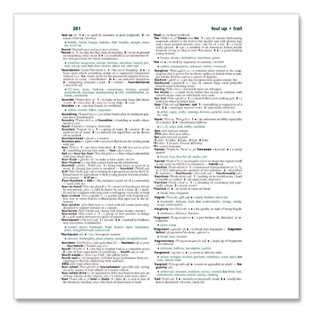All-In-One Dictionary/Thesaurus, Hardcover, 768 Pages