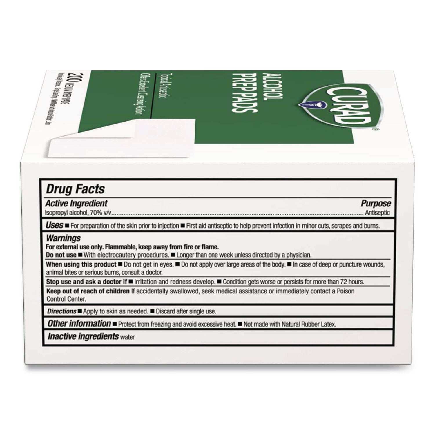 Alcohol Swabs, 1 x 1, 200/Box