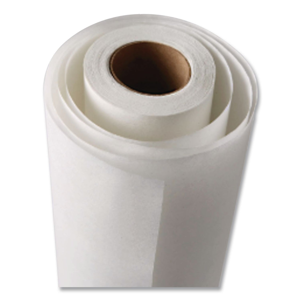 Exam Table Paper, Deluxe Crepe, 18" x 125 ft, White, 12 Rolls/Carton