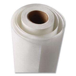 Exam Table Paper, Deluxe Crepe, 18" x 125 ft, White, 12 Rolls/Carton