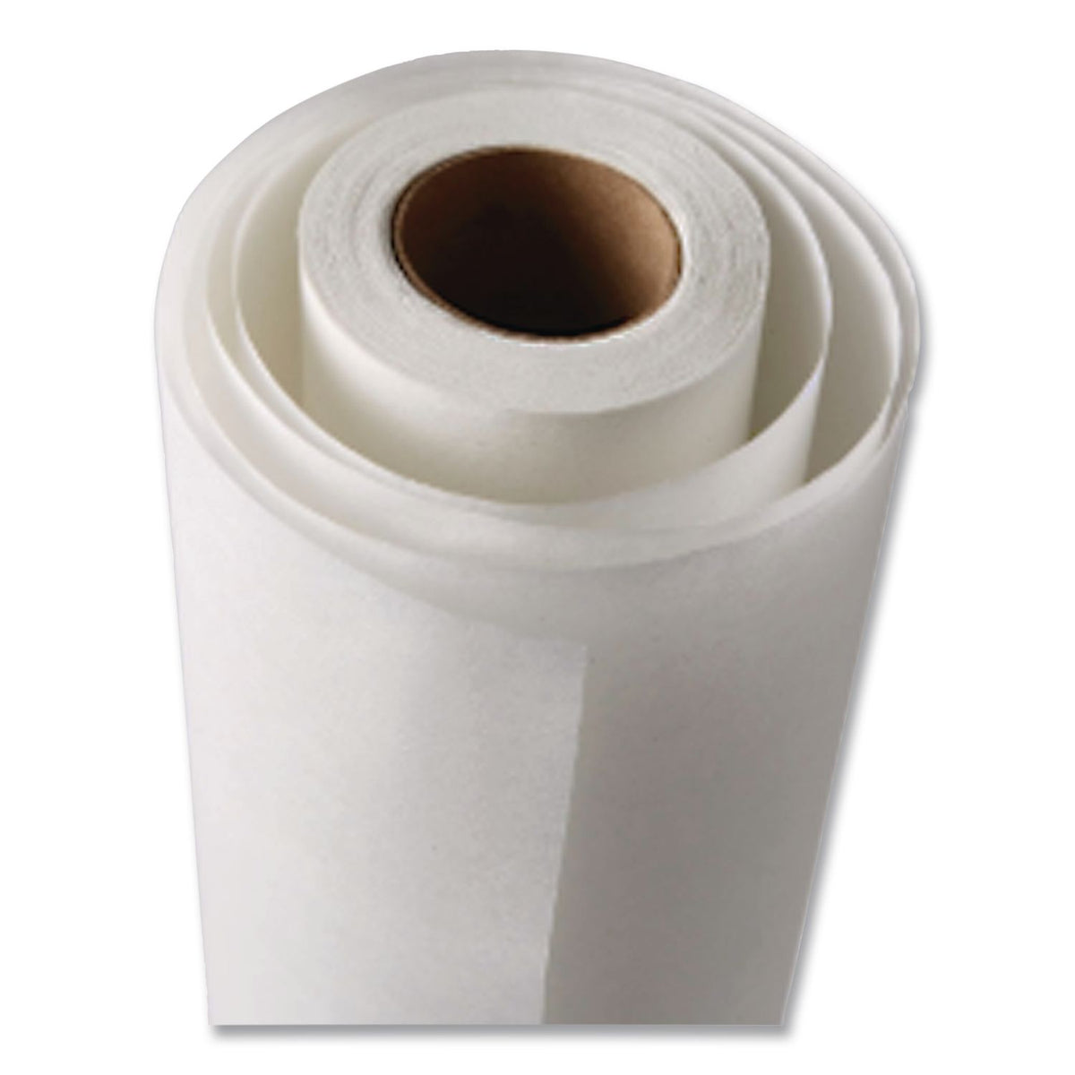 Exam Table Paper, Deluxe Crepe, 21" x 125 ft, White, 12 Rolls/Carton