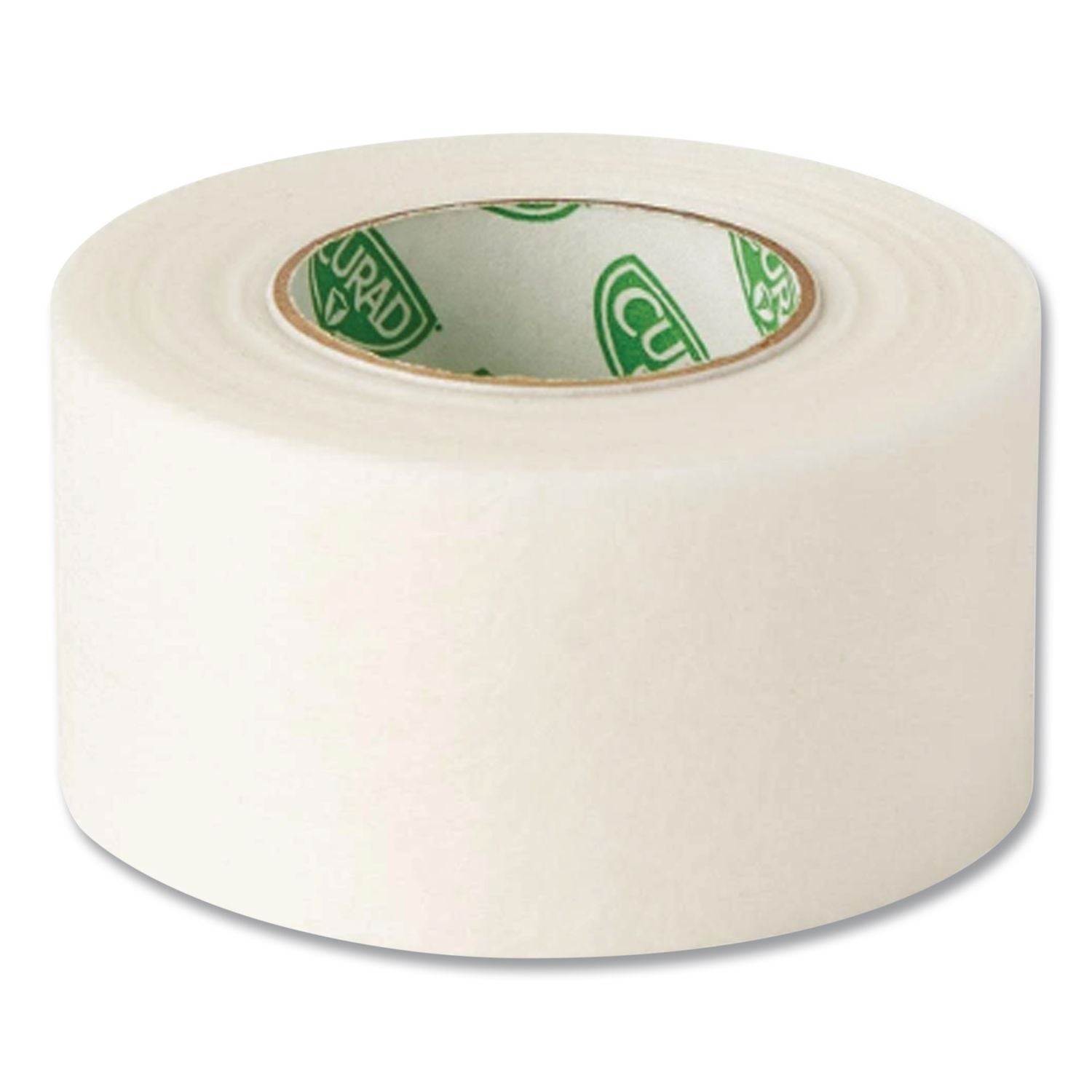 Paper Adhesive Tape, Medium-Duty, Acrylic/Paper, 1" x 10 yds, White, 12/Pack