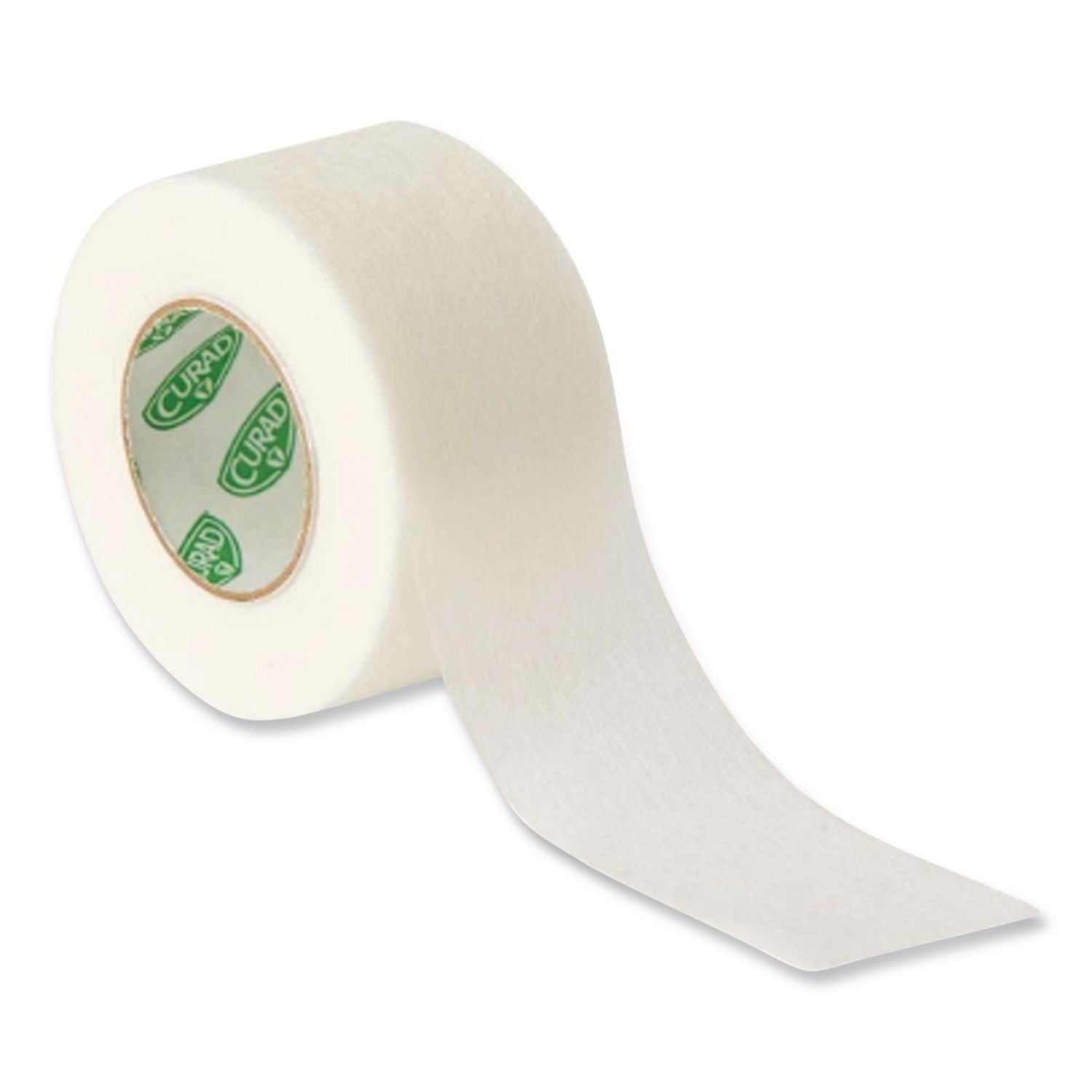 Paper Adhesive Tape, Medium-Duty, Acrylic/Paper, 1" x 10 yds, White, 12/Pack