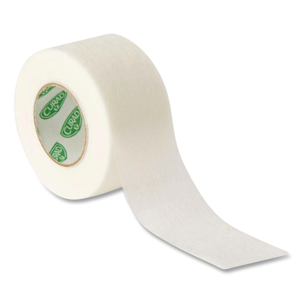 Paper Adhesive Tape, Medium-Duty, Acrylic/Paper, 2" x 10 yds, White, 6/Pack